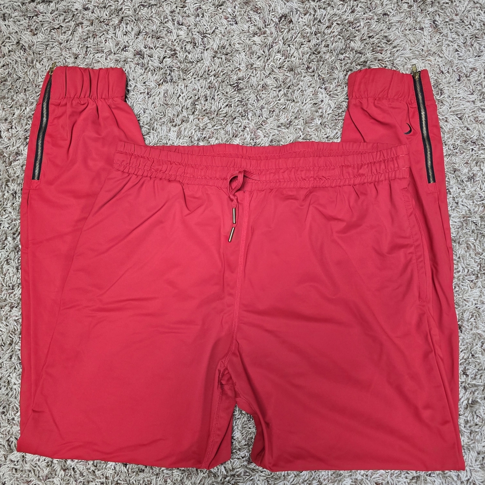 Zyia Red Everywhere Zipper Jogger